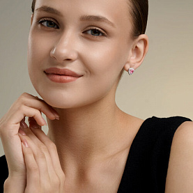Серьги SOKOLOV - Серебро 925, Фианит (арт. 94027365)