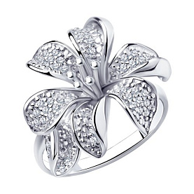 Кольцо SOKOLOV - Серебро 925, Фианит (арт. 94010675)