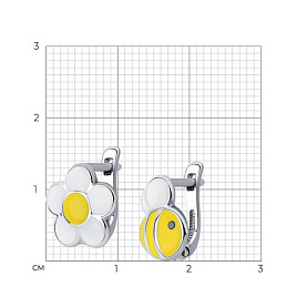 Серьги SOKOLOV - Серебро 925, Эмаль (арт. 94025649)