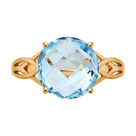 Кольцо SOKOLOV - Золото 375, Топаз (арт. 37716964)