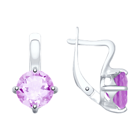 Серьги SOKOLOV - Серебро 925, Аметист (арт. 92022037)