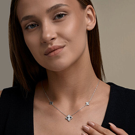 Колье SOKOLOV - Серебро 925, Фианит (арт. 94071407)