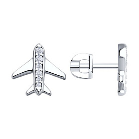 Серьги SOKOLOV - Серебро 925, Фианит (арт. 94026695)