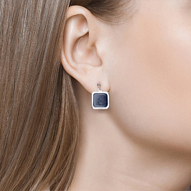 Серьги SOKOLOV - Серебро 925, Авантюриновое стекло (арт. 94023512)