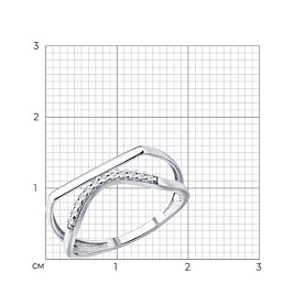 Кольцо SOKOLOV - Серебро 925, Фианит (арт. 94014842)