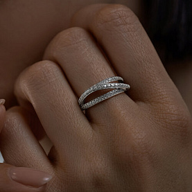 Кольцо SOKOLOV - Серебро 925, Фианит (арт. 94013862)