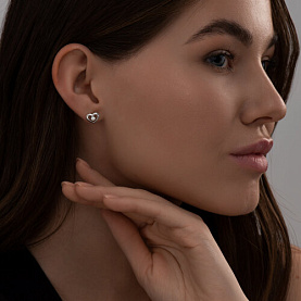 Серьги SOKOLOV - Серебро 925, Фианит (арт. 94023095)