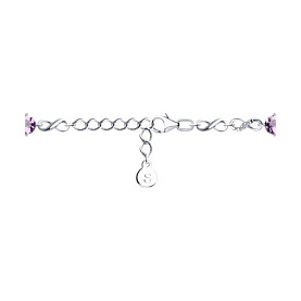 Браслет SOKOLOV - Серебро 925, Аметист, Топаз, Фианит (арт. 92050154)