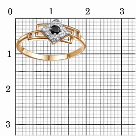 Кольцо Красная пресня - Серебро 925, Фианит (арт. 23813575Д1)