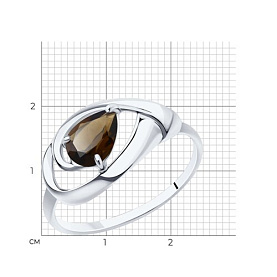 Кольцо Diamant - Серебро 925, Раухтопаз (арт. 94-310-00594-4)