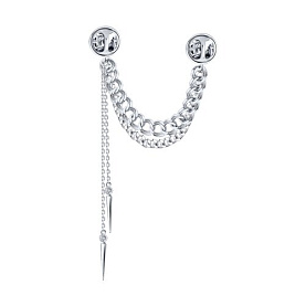 Брошь SOKOLOV - Серебро 925, Фианит (арт. 94040335)