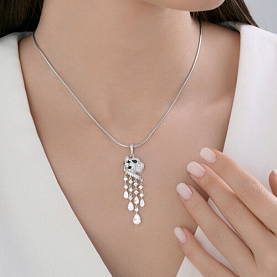 Подвеска SOKOLOV - Серебро 925, Фианит, Эмаль (арт. 94033332)