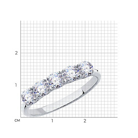 Кольцо Diamant - Серебро 925, Фианит (арт. 94-110-01641-1)