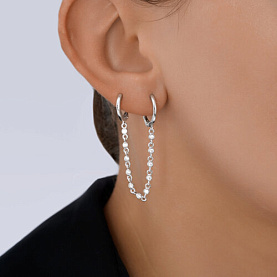 Серьга SOKOLOV - Серебро 925, Фианит (арт. 94170368)