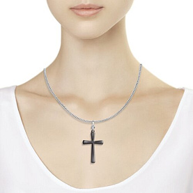 Подвеска SOKOLOV - Серебро 925, Керамика, Фианит (арт. 94032504)