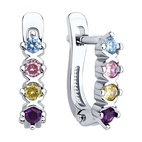 Серьги Diamant - Серебро 925, Фианит (арт. 94-120-02172-1)