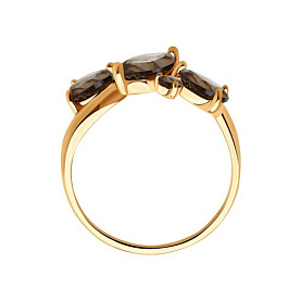 Кольцо SOKOLOV - Серебро 925, Раухтопаз (арт. 92011660)