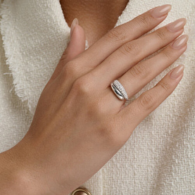 Кольцо SOKOLOV - Серебро 925, Фианит (арт. 94014832)