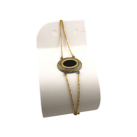 Браслет Янтарная волна - Серебро 925, Янтарь (арт. 824327к)