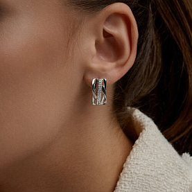 Серьги SOKOLOV - Серебро 925, Фианит (арт. 94027528)