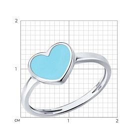 Кольцо Diamant - Серебро 925, Эмаль (арт. 94-110-02191-1)