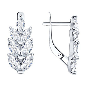 Серьги Diamant - Серебро 925, Фианит (арт. 94-120-00014-1)