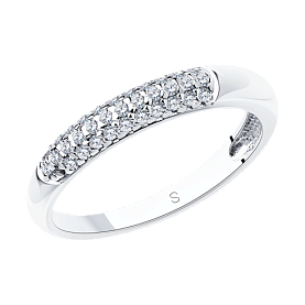 Кольцо SOKOLOV - Серебро 925, Фианит (арт. 94012664)