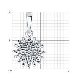 Подвеска Diamant - Серебро 925, Фианит (арт. 94-130-02109-1)