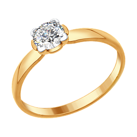 Кольцо SOKOLOV - Серебро 925, Swarovski (арт. 89010081)