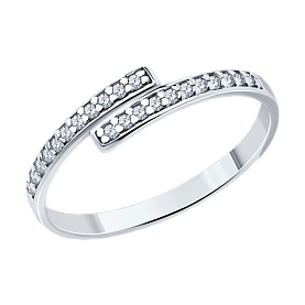 Кольцо SOKOLOV - Серебро 925, Фианит (арт. 94013703)