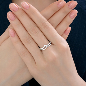 Кольцо SOKOLOV - Серебро 925, Фианит (арт. 94014704)