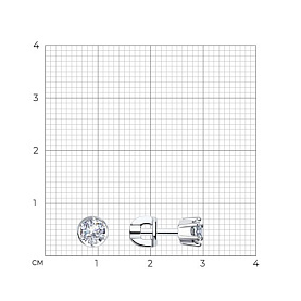 Серьги SOKOLOV - Серебро 925, Фианит (арт. 94021720)