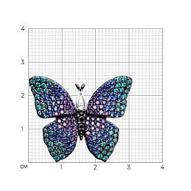 Брошь SOKOLOV - Серебро 925, Фианит (арт. 94040281)