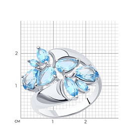 Кольцо SOKOLOV - Серебро 925, Топаз (арт. 92011973)