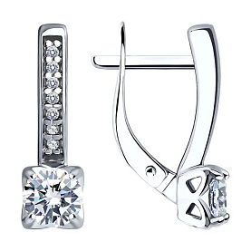 Серьги Diamant - Серебро 925, Фианит (арт. 94-120-01712-1)