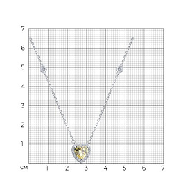 Колье SOKOLOV - Серебро 925, Фианит (арт. 94071274-91)