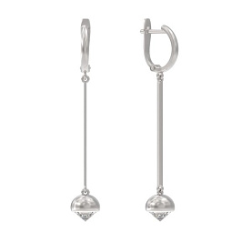 Серьги ООО "ЮК "Арина" - Серебро 925, Фианит (арт. 1044102-01210)