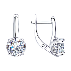 Серьги SOKOLOV - Серебро 925, Фианит (арт. 94023356)