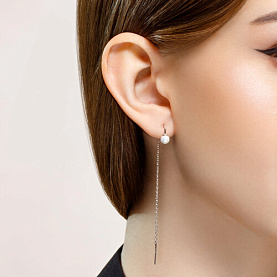 Серьги SOKOLOV - Серебро 925, Жемчуг культивированный (арт. 94022720)