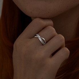 Кольцо SOKOLOV - Серебро 925, Фианит (арт. 94013821)