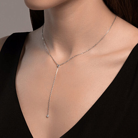 Колье SOKOLOV - Серебро 925, Фианит (арт. 94071015)