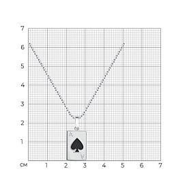 Колье SOKOLOV - Серебро 925, Эмаль (арт. 94070967)