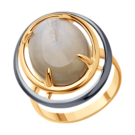 Кольцо Diamant - Серебро 925, Лунный камень, Эмаль (арт. 93-310-01750-1)