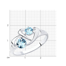 Кольцо SOKOLOV - Серебро 925, Топаз (арт. 92011765)