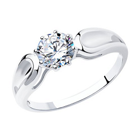 Кольцо SOKOLOV - Серебро 925, Фианит (арт. 94012115)