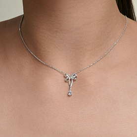 Колье SOKOLOV - Серебро 925, Топаз (арт. 92070132)