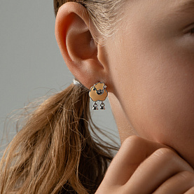 Серьги SOKOLOV - Серебро 925, Эмаль (арт. 94024840)