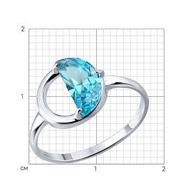 Кольцо SOKOLOV - Серебро 925, Фианит (арт. 94015033)