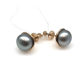 Серьги Прима Эксклюзив - Золото 585, Жемчуг культивированный (арт. 290-1-046)