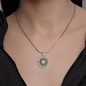 Подвеска SOKOLOV - Серебро 925, Фианит (арт. 95030278)